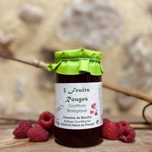 Confiture de fruits rouges BIO - 370g