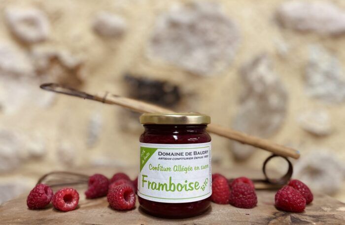 Confiture de framboise allégée et BIO - 240g