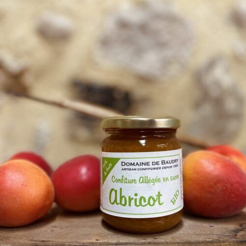 Confiture d'abricot allégée et BIO - 240g