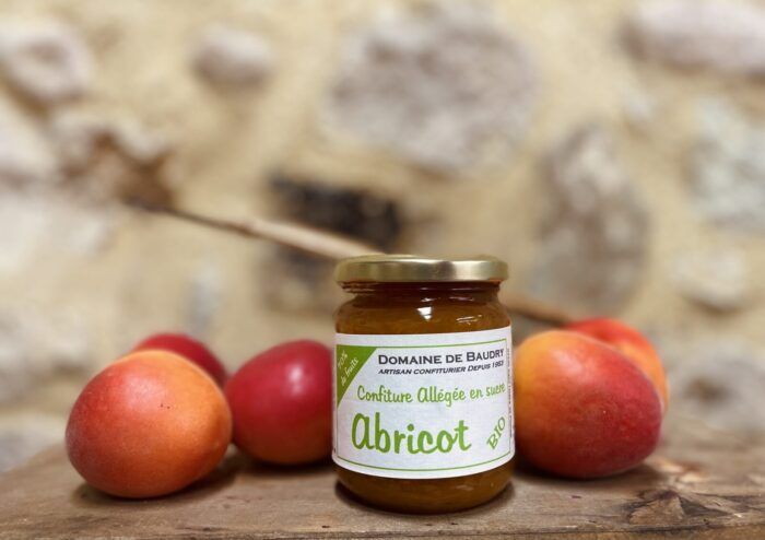 Confiture d'abricot allégée et BIO - 240g