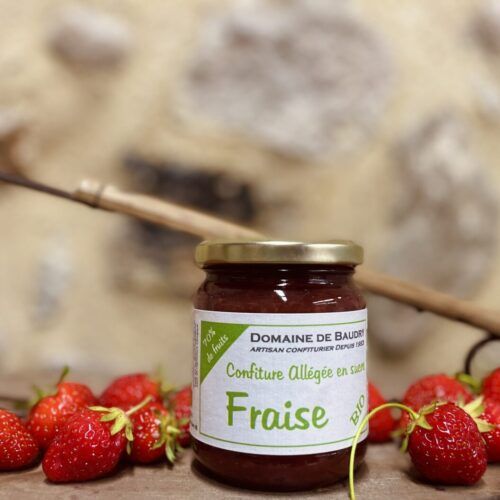 Confiture de fraise allégée et BIO - 240g