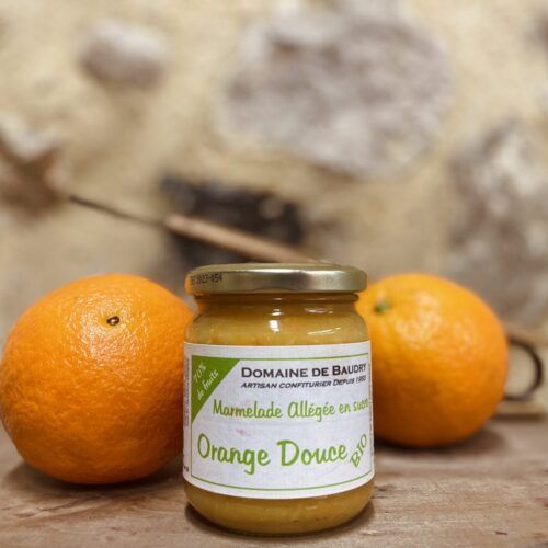 Confiture d'orange douce allégée et BIO - 240g